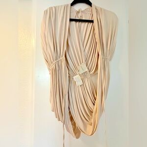 Mason drape top coverup